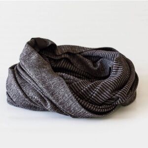 Lululemon Vinyasa Infinity Scarf Mini Check Pique Black Pique Rulu One Size